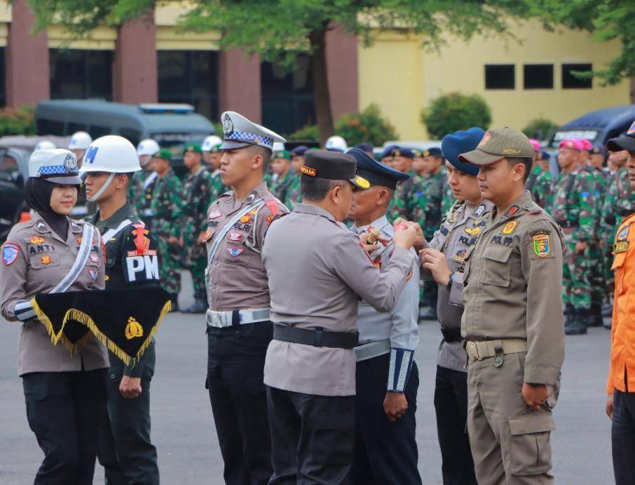 Apel kesiapan pasukan Operasi Ketupat Krakatau 2025 di Polda Lampung. (Dok.Polda Lampung).