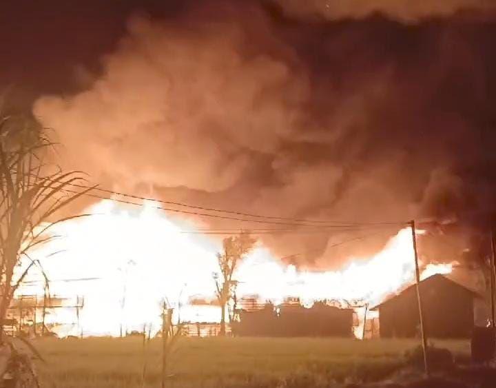 Sebuah kandang ayam di Desa Guyung, Kecamatan Gerih, Kabupaten Ngawi ludes terbakar. IDN Times/ Istimewa.