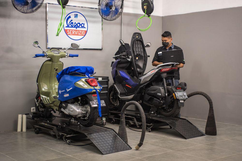 Piaggio Jabarkan Keuntungan Servis Motor di Bengkel Resmi