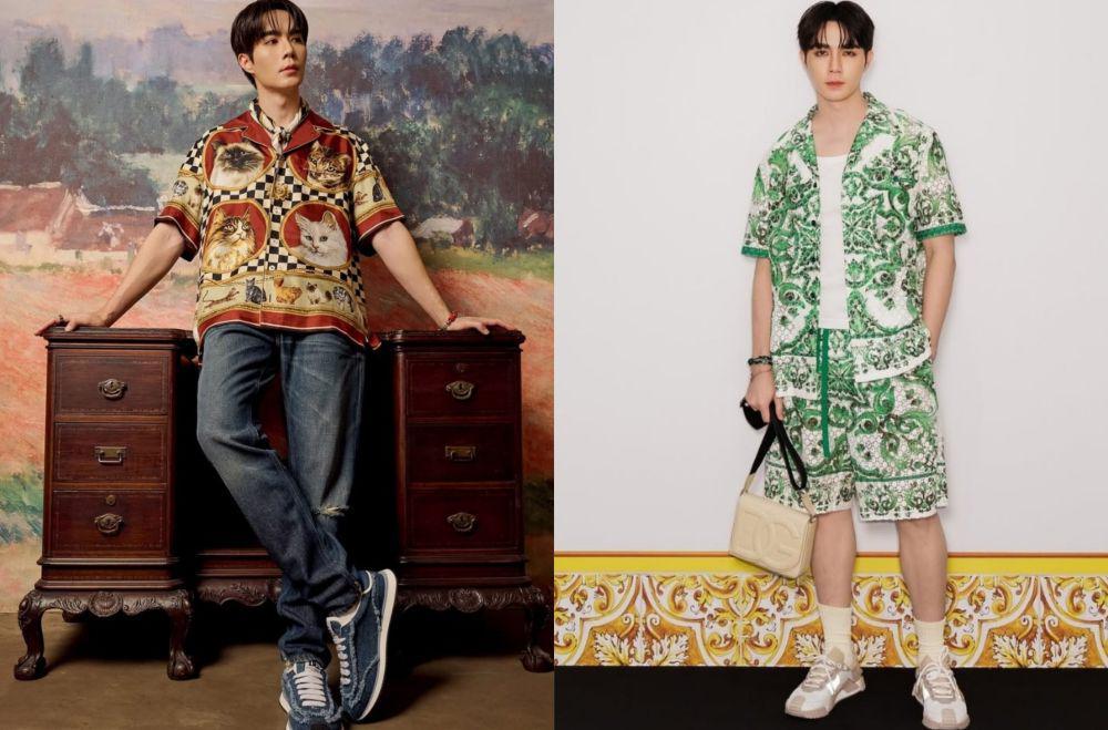 9 Inspirasi Outfit Pattern ala Zee Pruk, Looks Attractive!