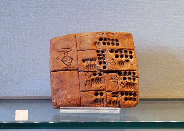 ilustrasi tablet tanah liat (commons.wikimedia.org/Poulpy)
