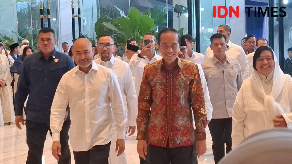Jokowi dan Puan Hadiri Buka Bersama KIM di NasDem Tower