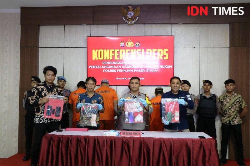 Polres PPU Ungkap Jaringan Besar Narkoba, 4 Pengedar Sabu Diringkus