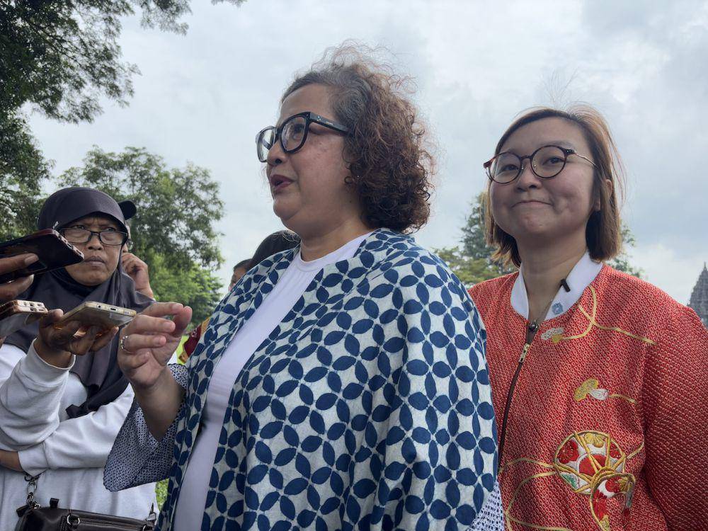 Dirketur Utama PT Taman Wisata Candi (PT TWC) Candi Borobudur, Prambanan, dan Ratu Boko, Febrina Intan. (IDN Times/Herlambang Jati Kusumo)