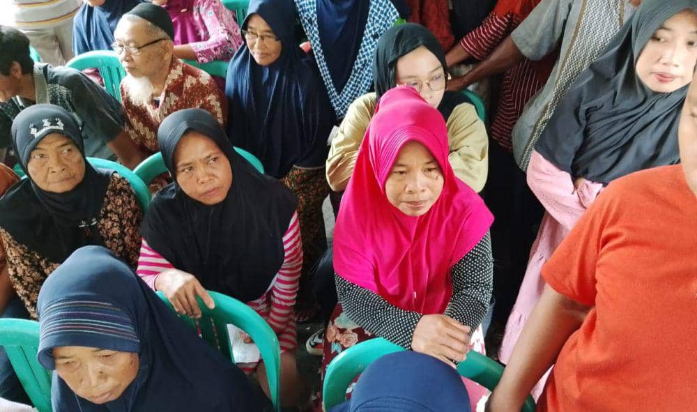 Suasana penyaluran suara di TPS 001 Desa Nguri Lembeyan. IDN Times/ Riyanto.l