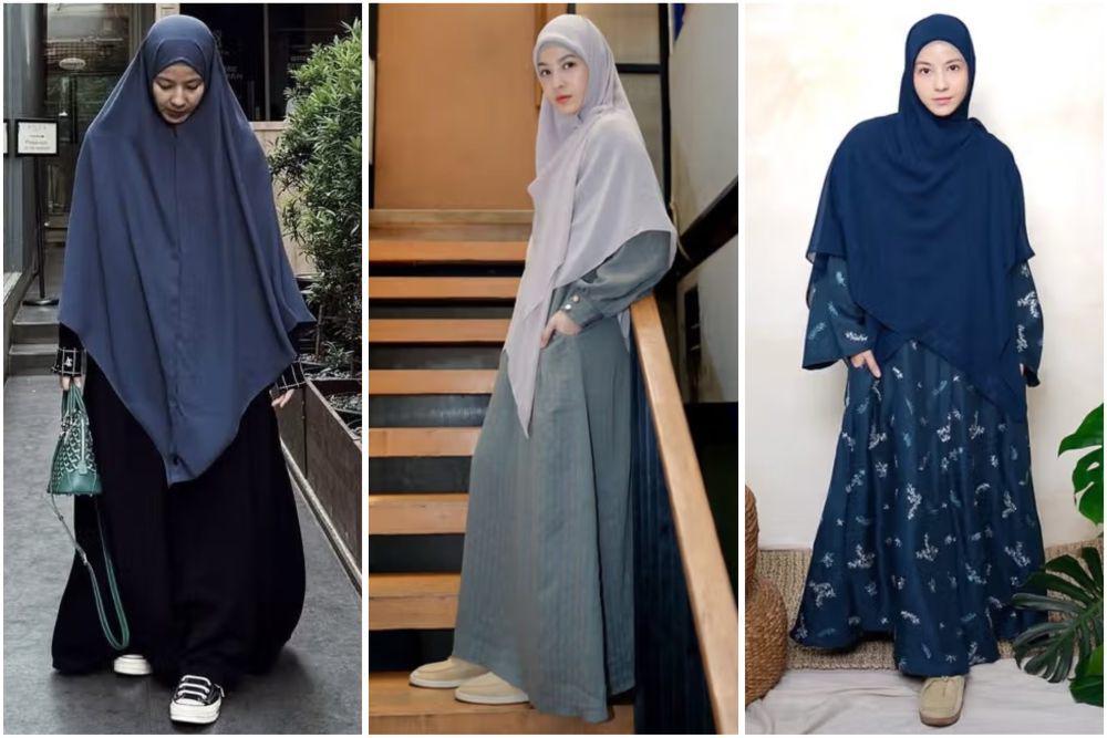 7 Ide Gamis Syar'i ala Natasha Rizky, Pas buat Salat Idul Adha!