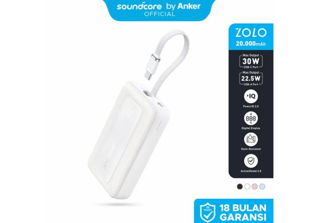 Anker Zolo 20000mAh (tokopedia.com/Soundcore by Anker)