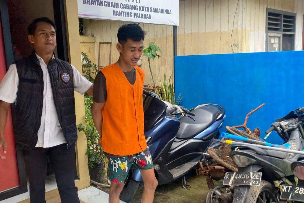 FR terancam lima tahun penjara akibat ulahnya. (Dok. Polsek Palaran)