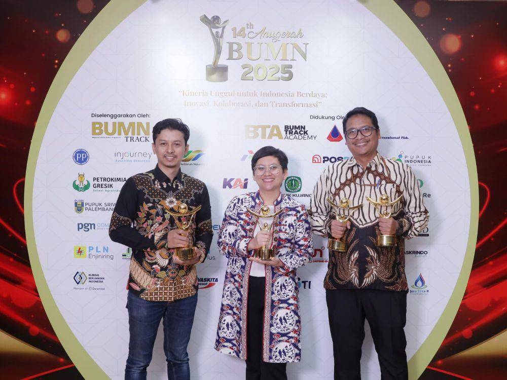 PT Pupuk Indonesia (Persero) kembali menorehkan pencapaian gemilang meraih penghargaan ajang 14th Anugerah BUMN 2025. (Dok. PT Pupuk Indonesia).