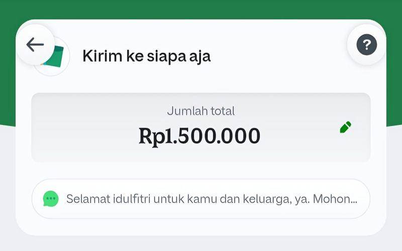 cara kirim THR pakai pesan suara di GoPay (dok. pribadi/Jubaedah Haryani)