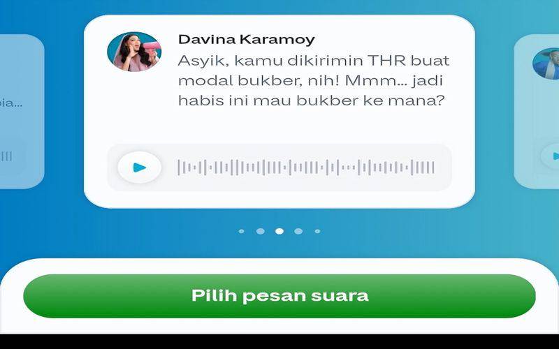 cara kirim THR pakai pesan suara di GoPay (dok. pribadi/Jubaedah Haryani)