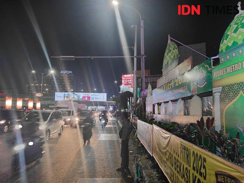 Situasi jalur mudik di Kota Bekasi. (IDN Times /Imam Faishal)