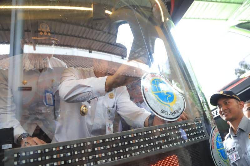 Dishub Kota Tangerang Sudah Ramp Check 75 Bus AKAP
