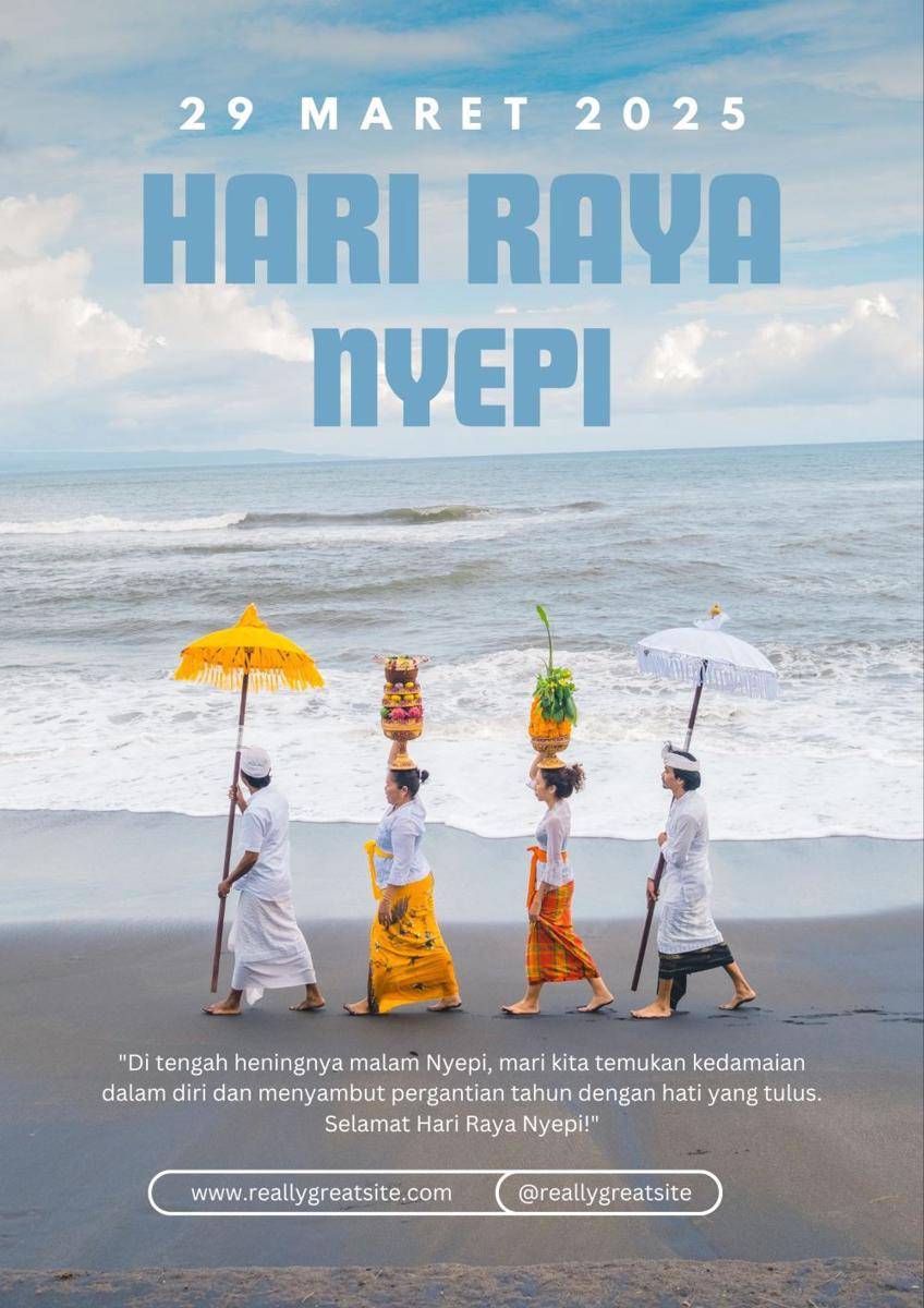 Poster Nyepi 2025 (canva.com/Eighteen_STD)