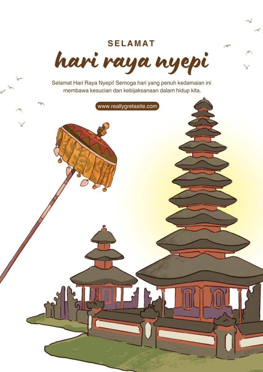 Poster Nyepi 2025 (canva.com/Gevariel Azka)