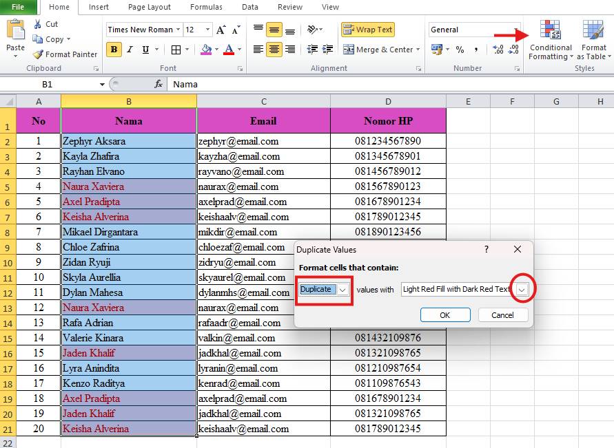 Menemukan dan menghilangkan data duplikat (IDN Times/Sofi Nurhidayah)