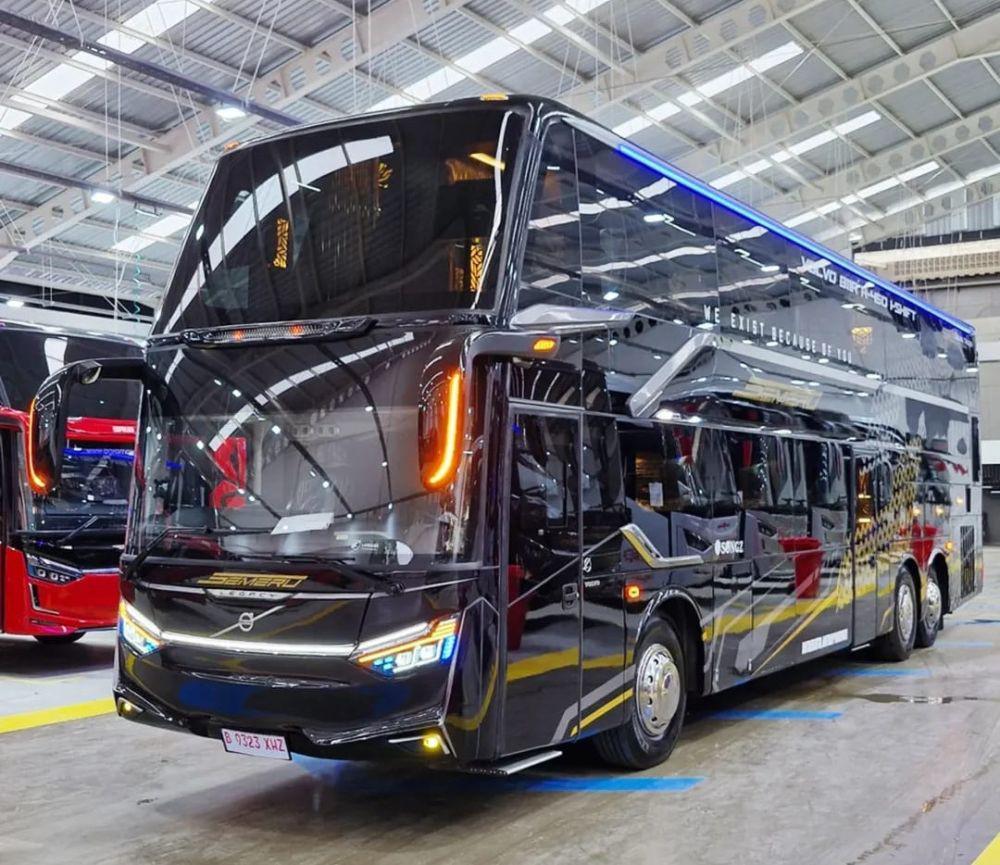 ilustrasi sleeper bus bekasi-jogja semeru trans