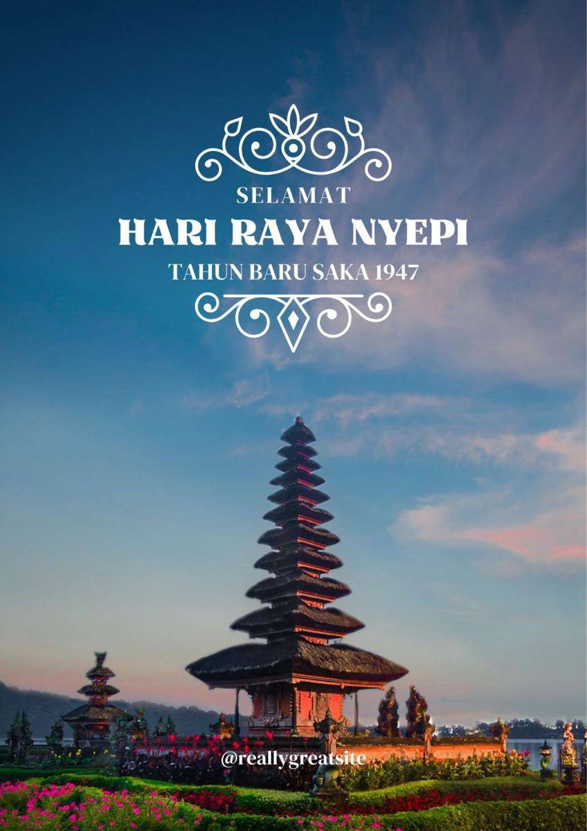 Poster Nyepi 2025 (canva.com/built up studio)
