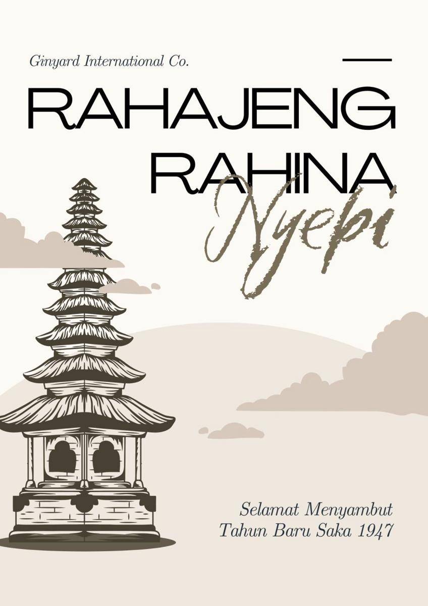 Poster Nyepi 2025 (canca.com/One Piece Design)