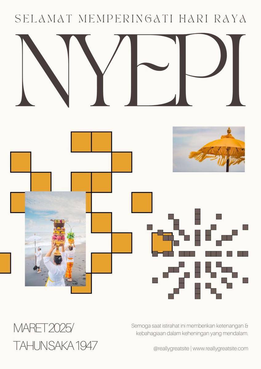 Poster Nyepi 2025 (canva.com/One Piece Design)