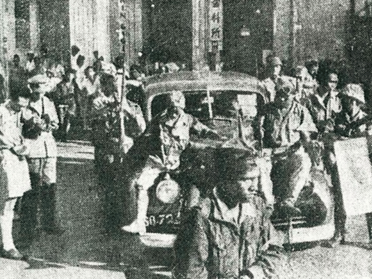 ilustrasi pertempuran Surabaya (commons.wikimedia.org/Berita Film Indonesia)