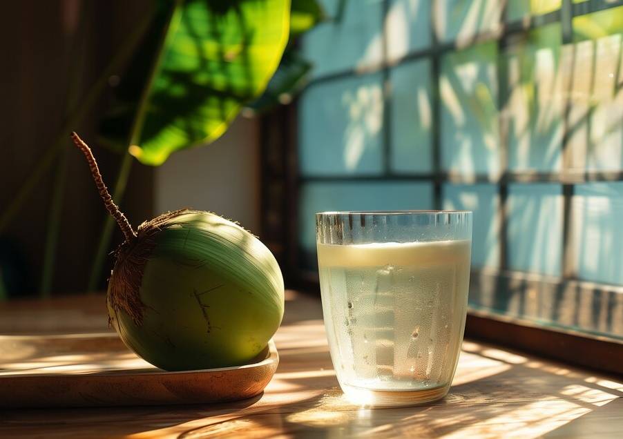 ilustrasi air kelapa muda (freepik.com/freepik)