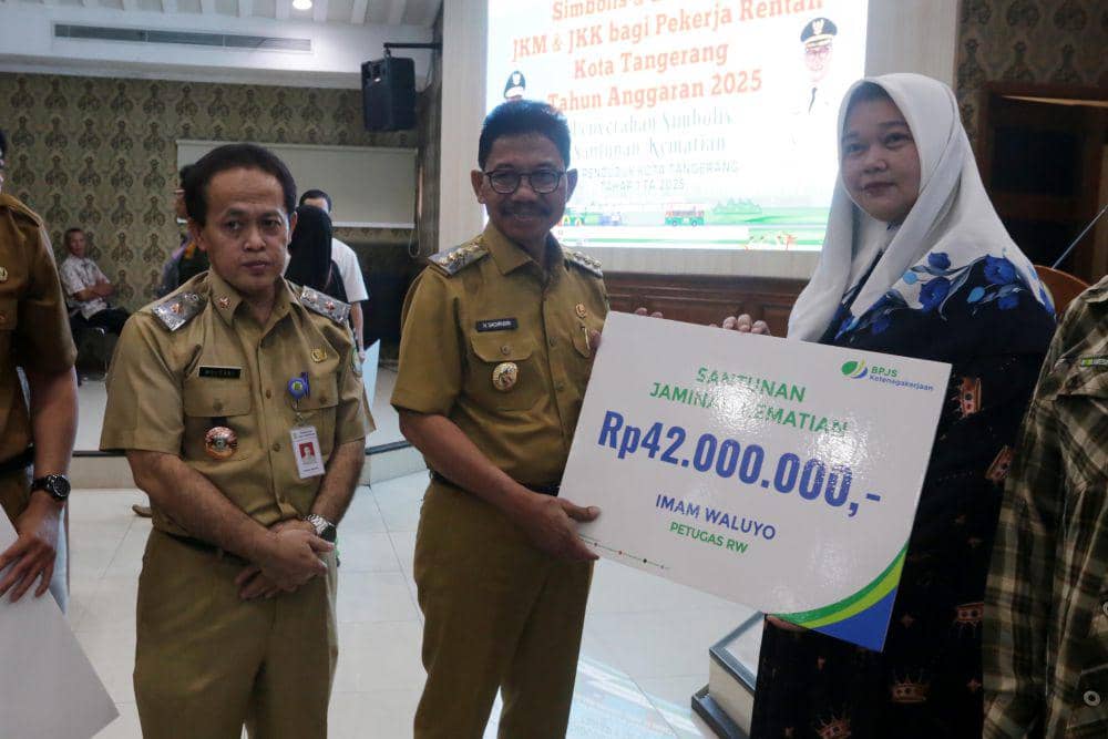 5.952 Pekerja Rentan di Tangerang Dapat Jaminan Kecelakaan Kerja