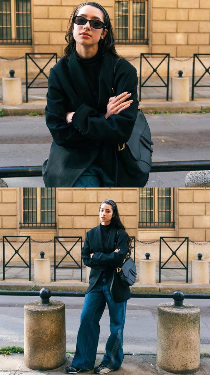 potret ide OOTD kasual ala Ameera Khan 