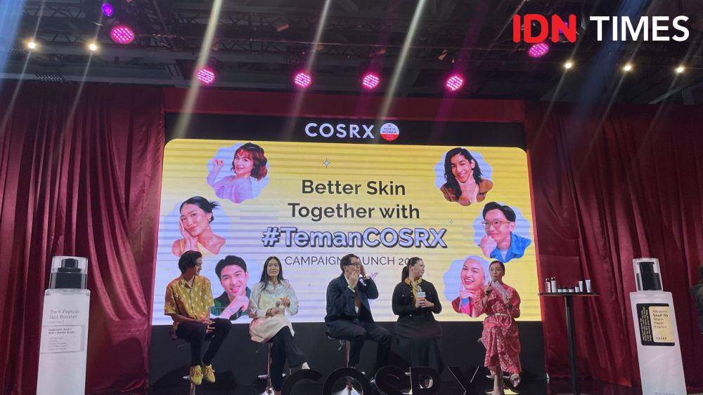 COSRX meluncurkan kampanye "Better Skin Together with #TemanCOSRX Expecting Tomorrow" dalam perayaan ulang tahun ke-7 (21/3/25) di Agora Mall, Jakarta Pusat. (IDN Times/Dina Salma)
