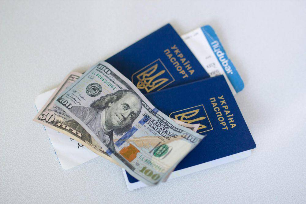 ilustrasi uang dan passport (pexels.com/ Borys Zaitsev)