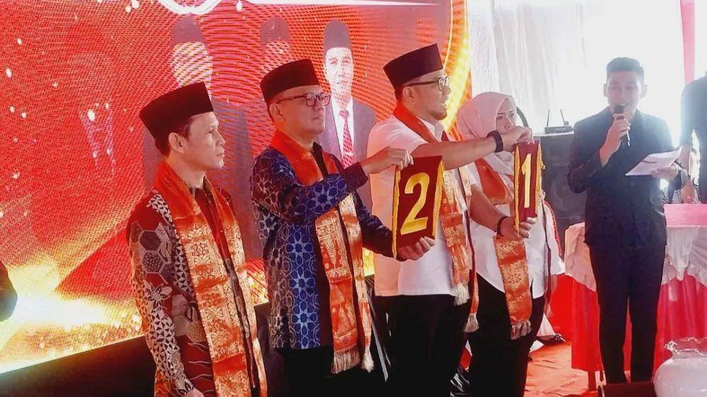 Pengundian nomor urut untuk pemungutan suara ulang Empat Lawang (Dok: KPU Empat Lawang)