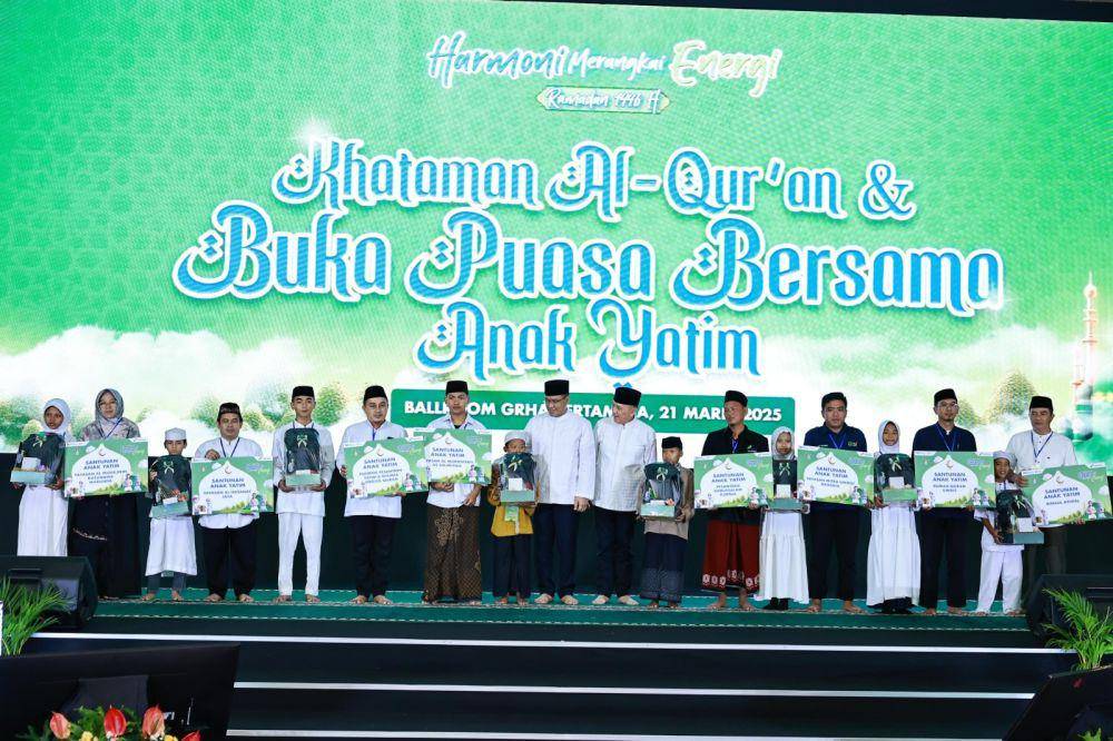 PT Pertamina (Persero) maksimalkan bulan Ramadan dengan program santunan dan khataman Al Quran bersama masyarakat, anak yatim, dan dhuafa. (Dok. Pertamina)