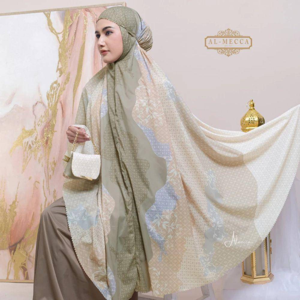 rekomendasi mukena yang travel friendlu (shopee.co.id/Almecca Official Shop)