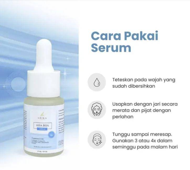 Leika Skincare Serum AHA BHA (akulaku.com/Purelife Beauty)