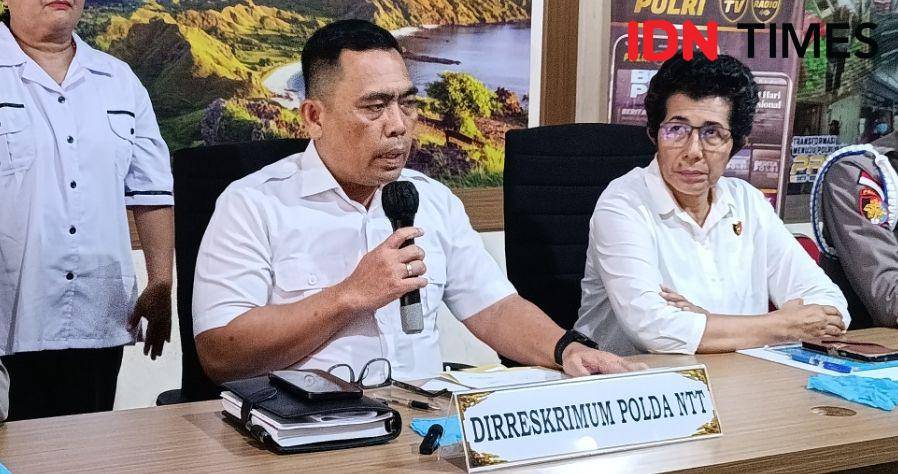 Direktur Reskrimum Polda NTT, Kombes Pol Patar Silalahi menetapkan tersangka baru kasus eks Kapolres Ngada. (IDN Times/Putra F. D. Bali Mula)
