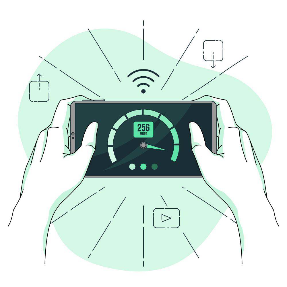 ilustrasi kecepatan internet di HP (freepik.comstories)