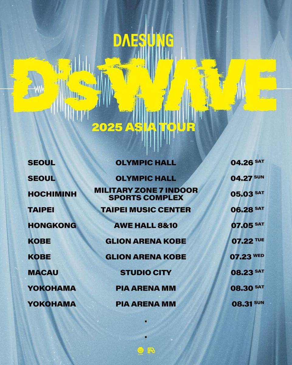 poster tur Asia Daesung BIGBANG (instagram.com/d_lable_official)
