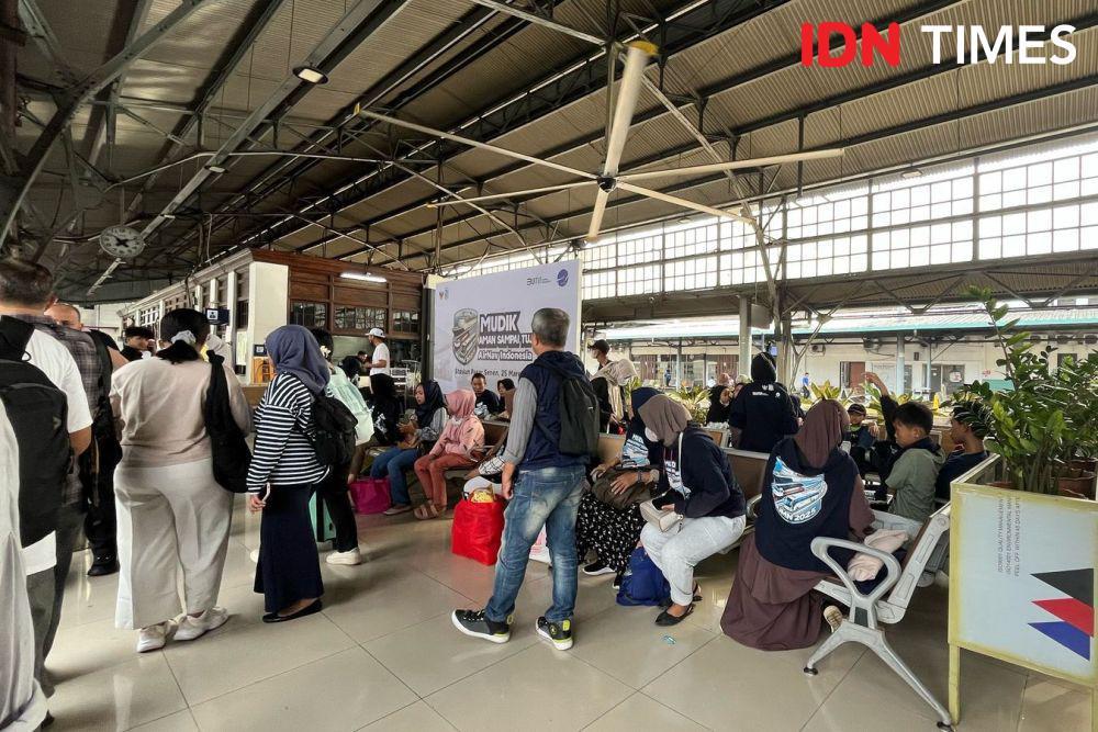 AirNav Indonesia Berangkatkan 3.000 Pemudik Naik Kereta Api