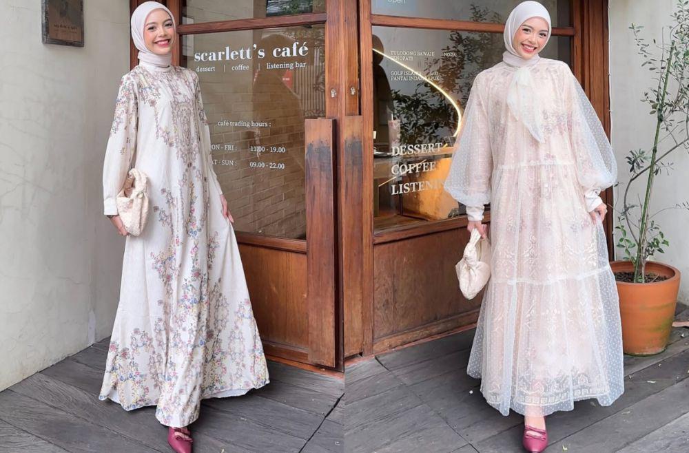 8 Inspirasi Outfit Lebaran ala Febiola Nabila, Looks Pretty!