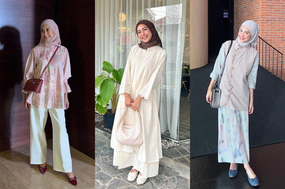 7 Referensi OOTD Bukber ala Dianty Annisa, Estetik Banget!