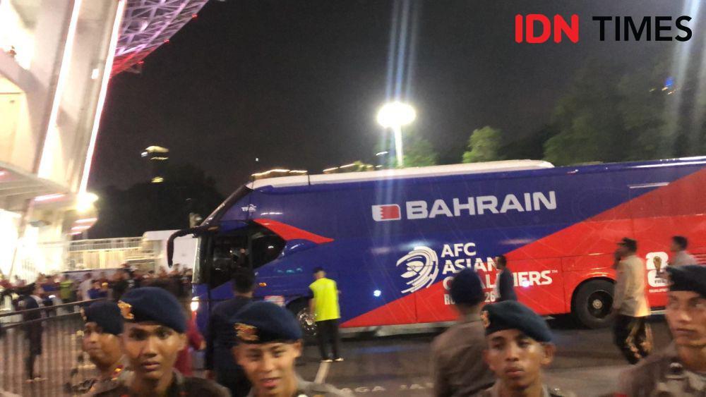 Rantis dan Teror Iringi Bus Bahrain Jelang Lawan Timnas Indonesia