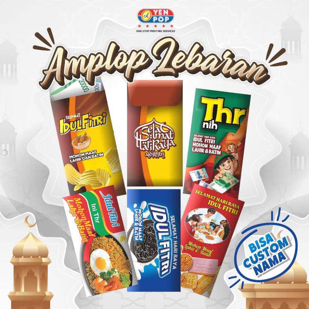 amplop Lebaran panjang (shopee.co.id/Yenpop Digital Printing)