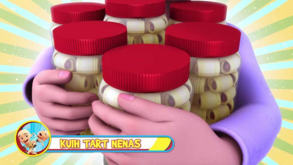kuih tart nenas di serial Upin dan Ipin (youtube.com/Les' Copaque Production)
