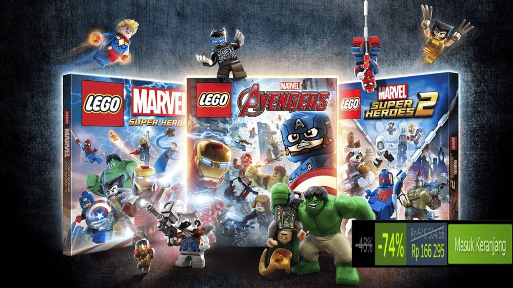 tiga game LEGO Marvel (dok. TT Games/LEGO Marvel Collection)