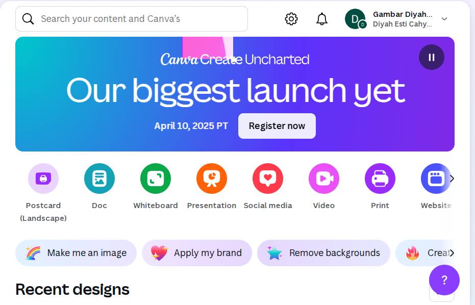 tampilan situs Canva (canva.com)
