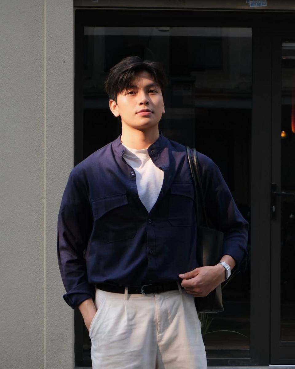 outfit fresh look dengan kemeja buat kuliah (instagram.com/_vuscn)