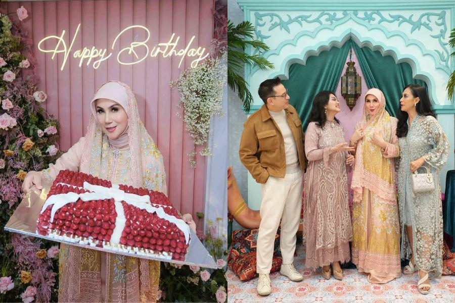 8 Dekorasi Ultah Marini Zumarnis ke-49, Ada Ornamen Masjid hingga Unta