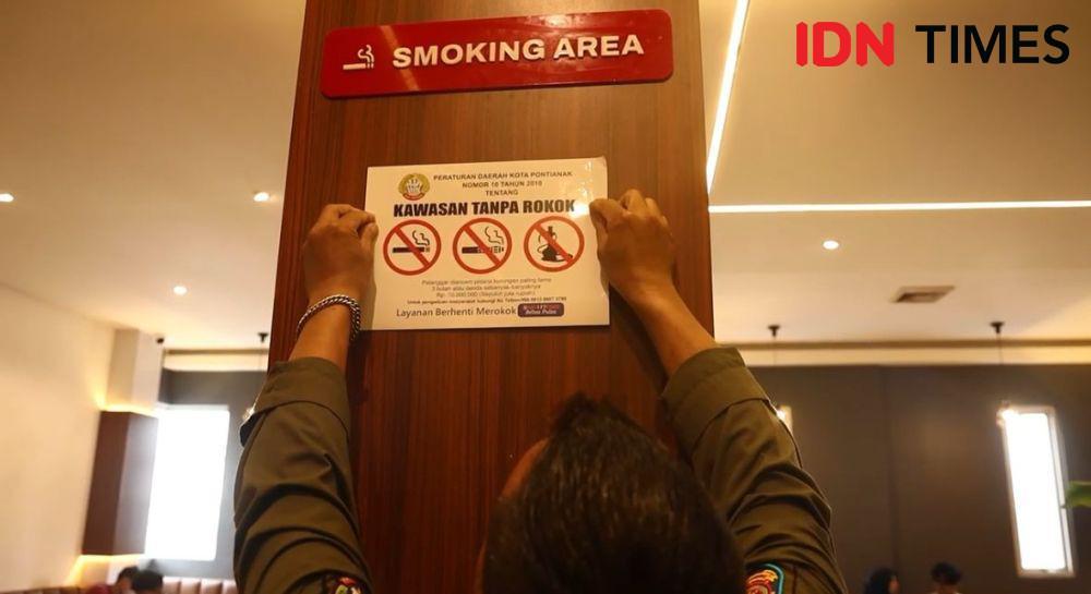 Ngerokok di Kawasan Tanpa Rokok Bakal Didenda Rp250 Ribu di Pontianak