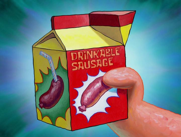Drinkable Sausage (dok. Nickelodeon/SpongeBob SquarePants)