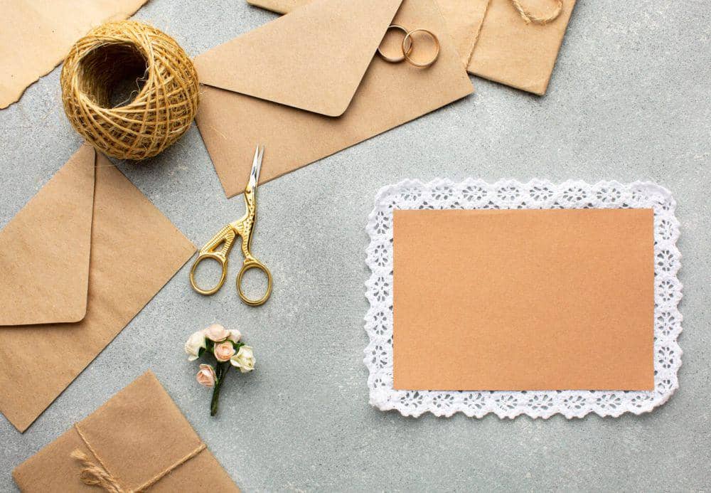 ilustrasi membuat kartu ucapan DIY